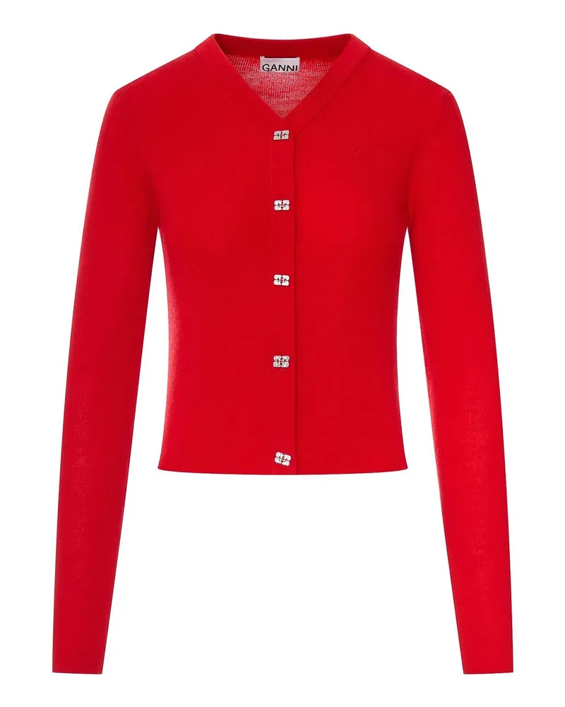 Ganni Cardigan - Rot Rot