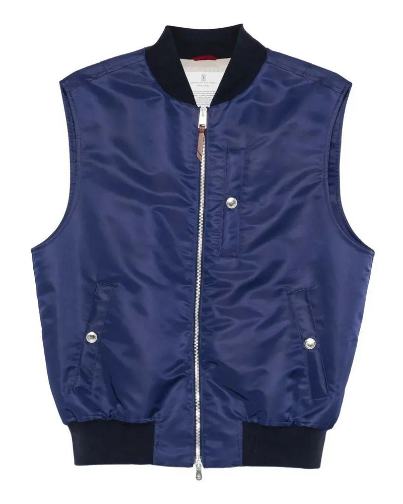 Brunello Cucinelli Bomberjacke - Dunkelblau Dunkelblau