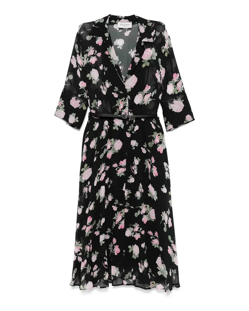 Ermanno Scervino Knielanges Kleid - Schwarz Schwarz