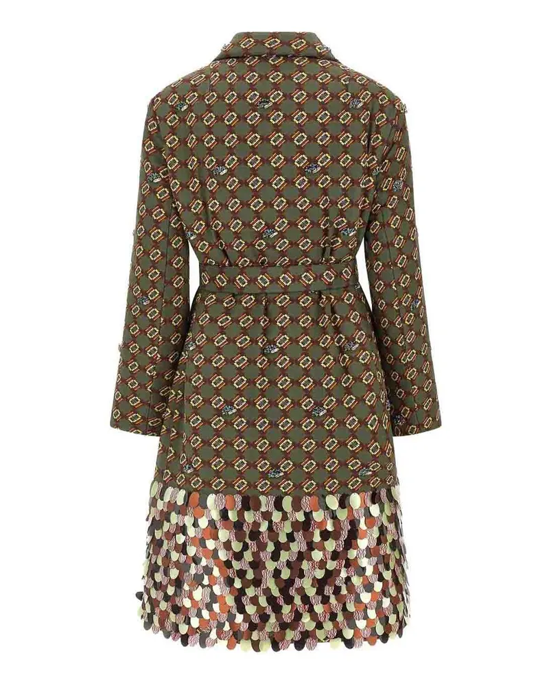 Dries van Noten Knielanger Mantel - Hellbraun Hellbraun