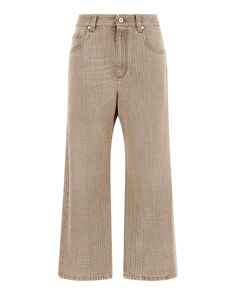Brunello Cucinelli Straight Leg Jeans - Beige Beige