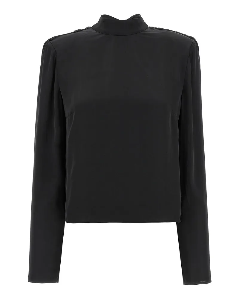 ROTATE Birger Christensen Top - Schwarz Schwarz