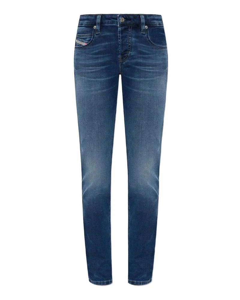 Diesel Straight Leg Jeans - Blau Blau
