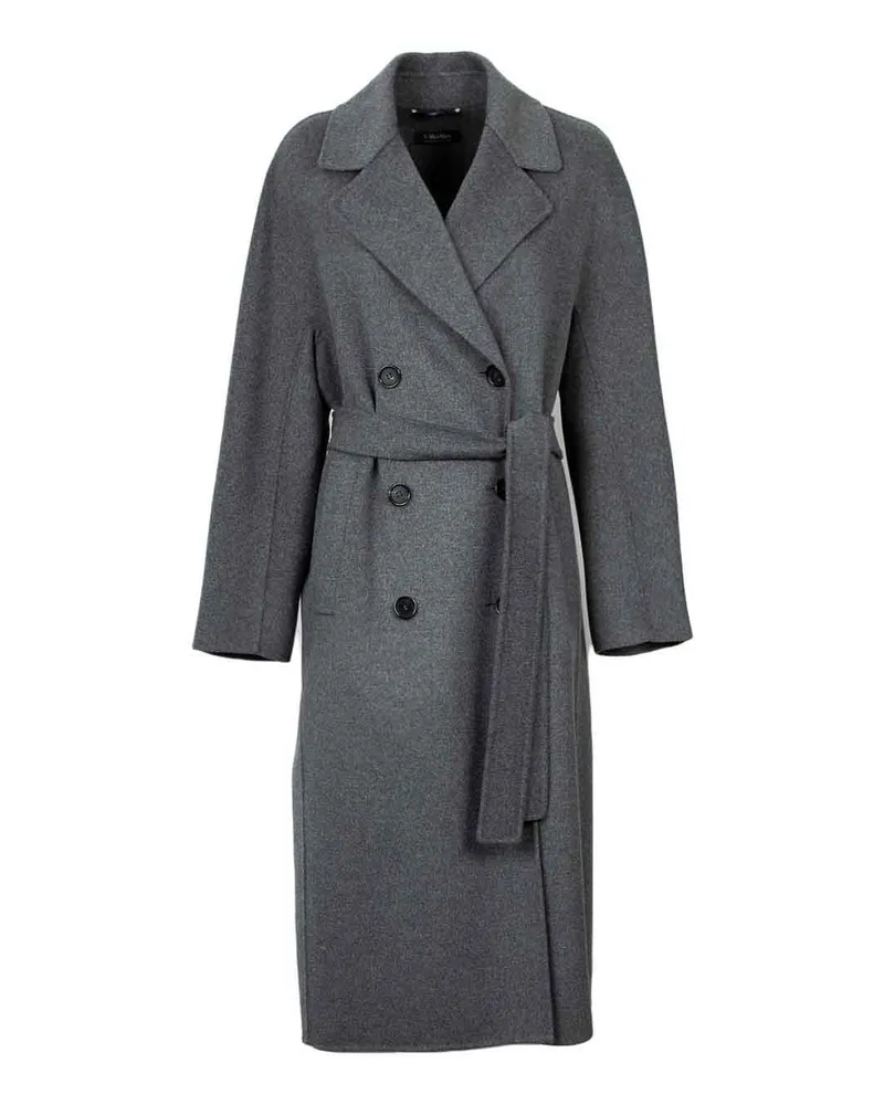 Max Mara Kurzer Mantel - Grau Grau