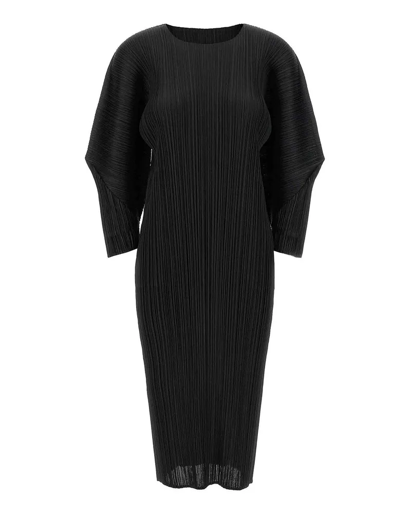 Issey Miyake Knielanges Kleid - Schwarz Schwarz