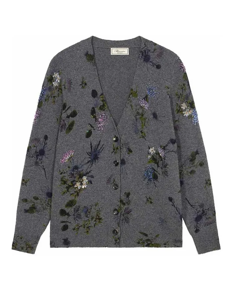 Blumarine Rundhalspullover - Grau Grau