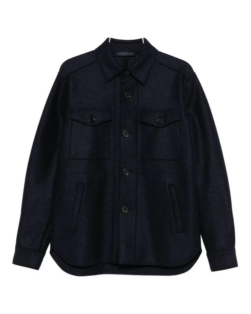 Harris Wharf London Kurzer Mantel - Blau Blau