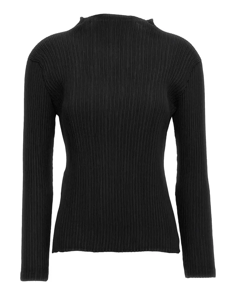 Issey Miyake Top - Schwarz Schwarz