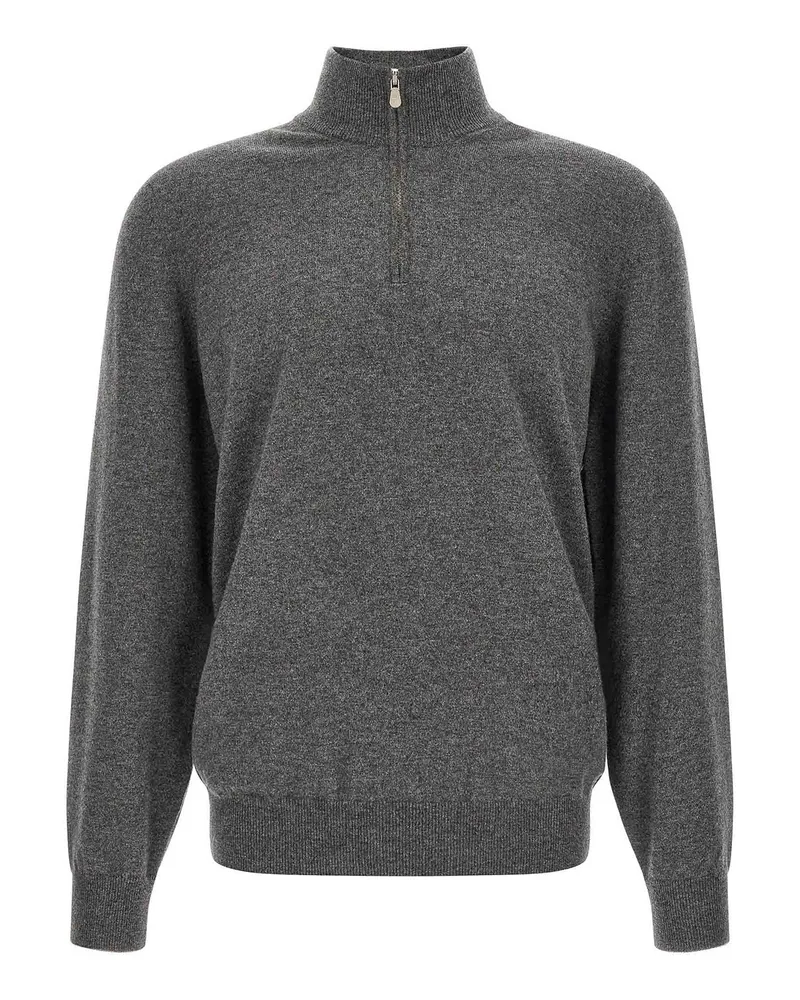 Brunello Cucinelli Rundhalspullover - Grau Grau