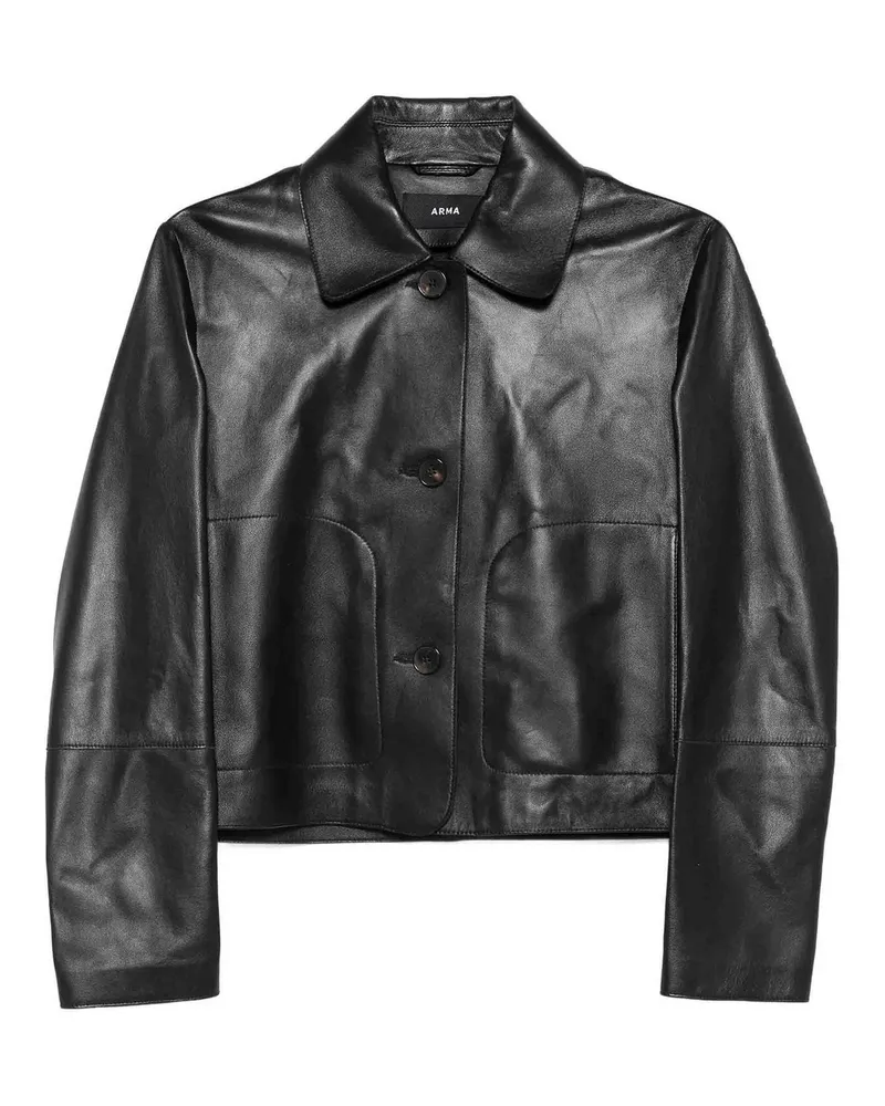 Arma Lederjacke - Schwarz Schwarz