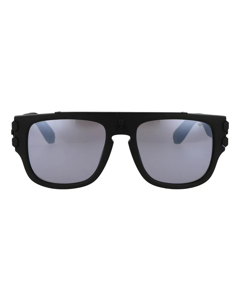 Philipp Plein Sonnenbrille - Schwarz Schwarz