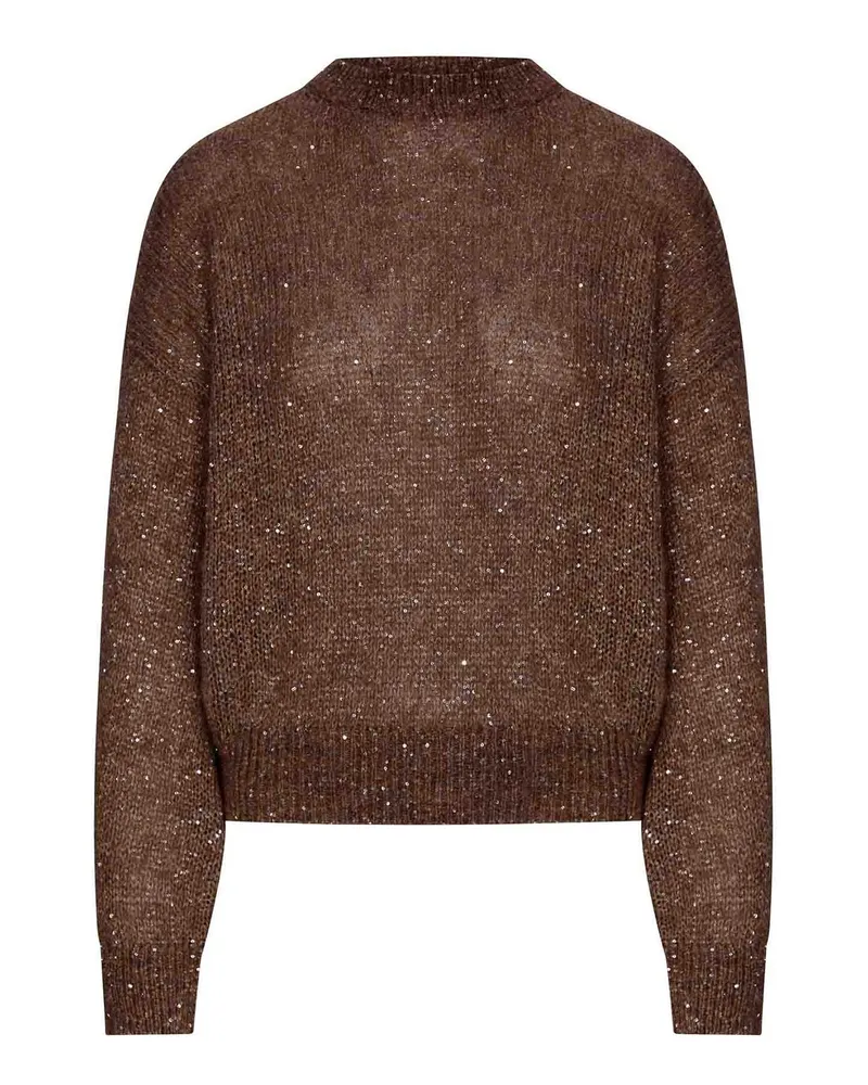 Brunello Cucinelli Rundhalspullover - Braun Braun