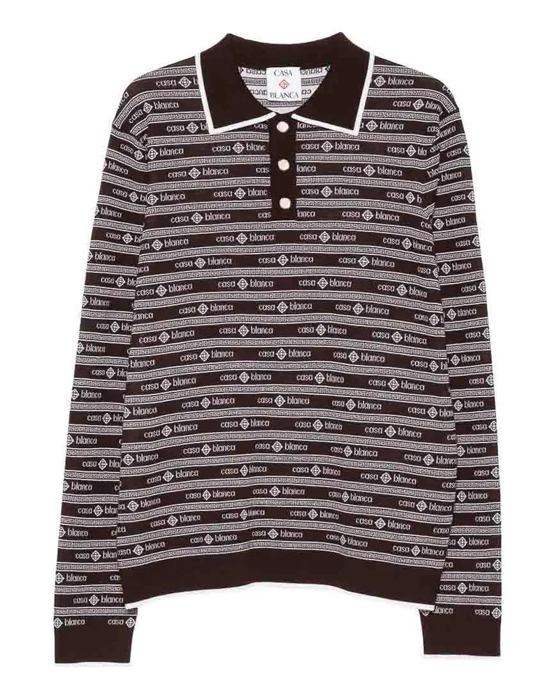 Casablanca Paris Poloshirt - Dunkelbraun Dunkelbraun