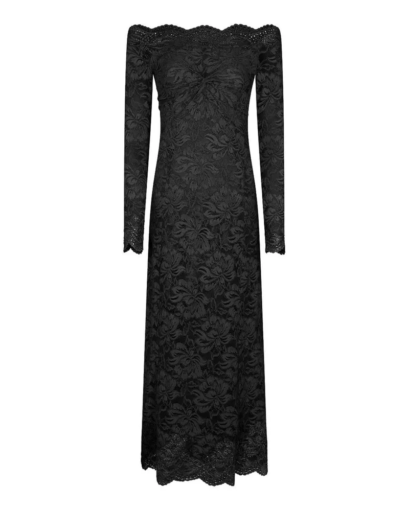 Paco Rabanne Knielanges Kleid - Schwarz Schwarz