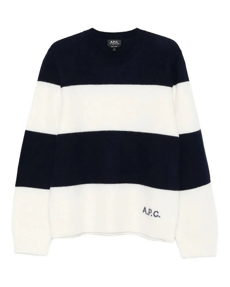 A.P.C. A. P.C. Rundhalspullover - Blau Blau