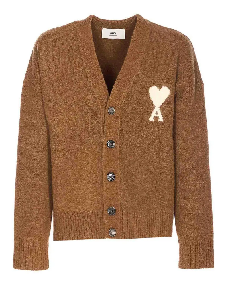 AMI Paris Cardigan - Braun Braun