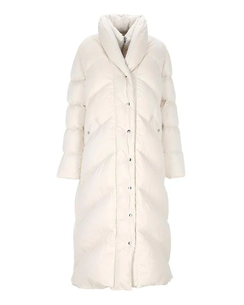 ADD Knielanger Mantel - Weiß Weiß