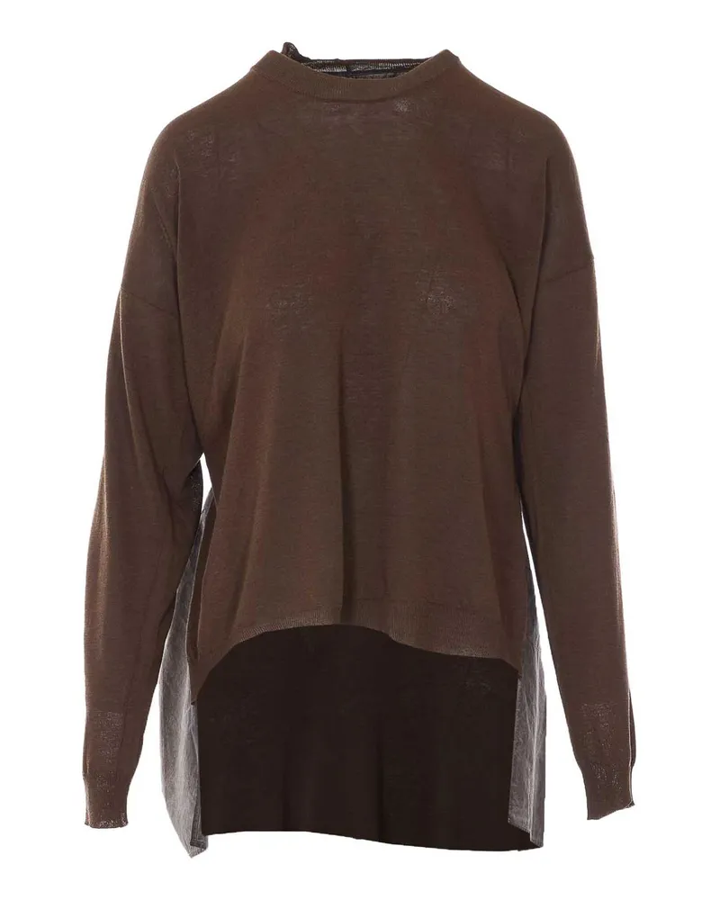 Uma Wang Rundhalspullover - Braun Braun