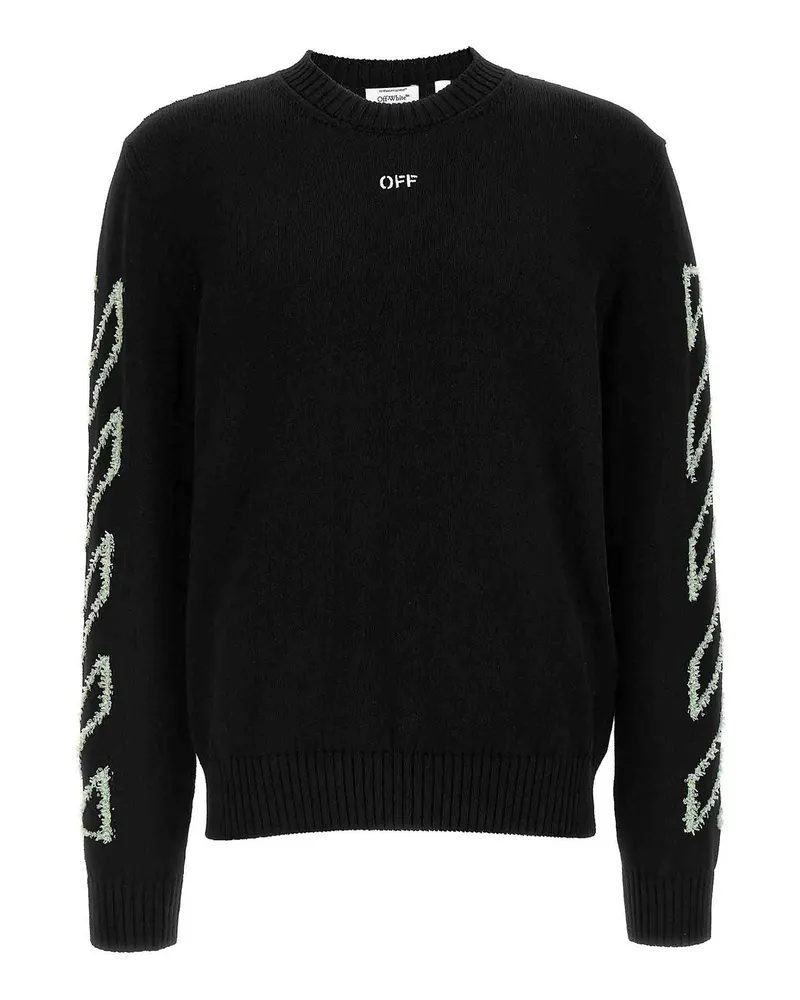 OFF-WHITE Rundhalspullover - Schwarz Schwarz