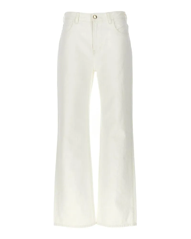 Chloé Straight Leg Jeans - Weiß Weiß