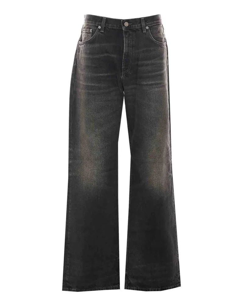 Haikure Straight Leg Jeans - Schwarz Schwarz