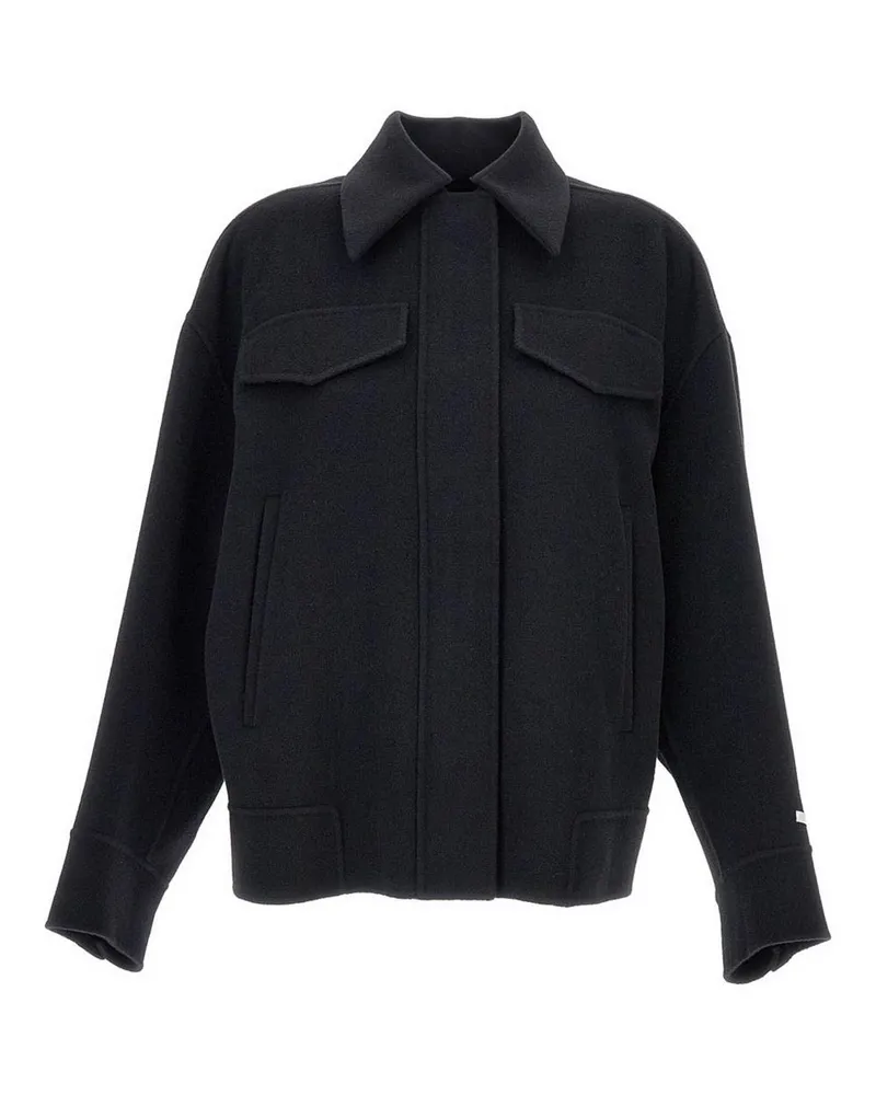 SPORTMAX Kurzer Mantel - Schwarz Schwarz