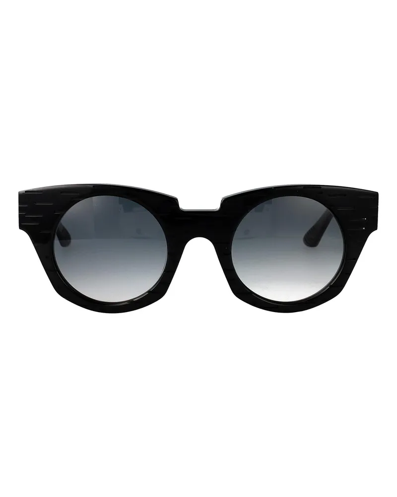 Yohji Yamamoto Sonnenbrille - Schwarz Schwarz