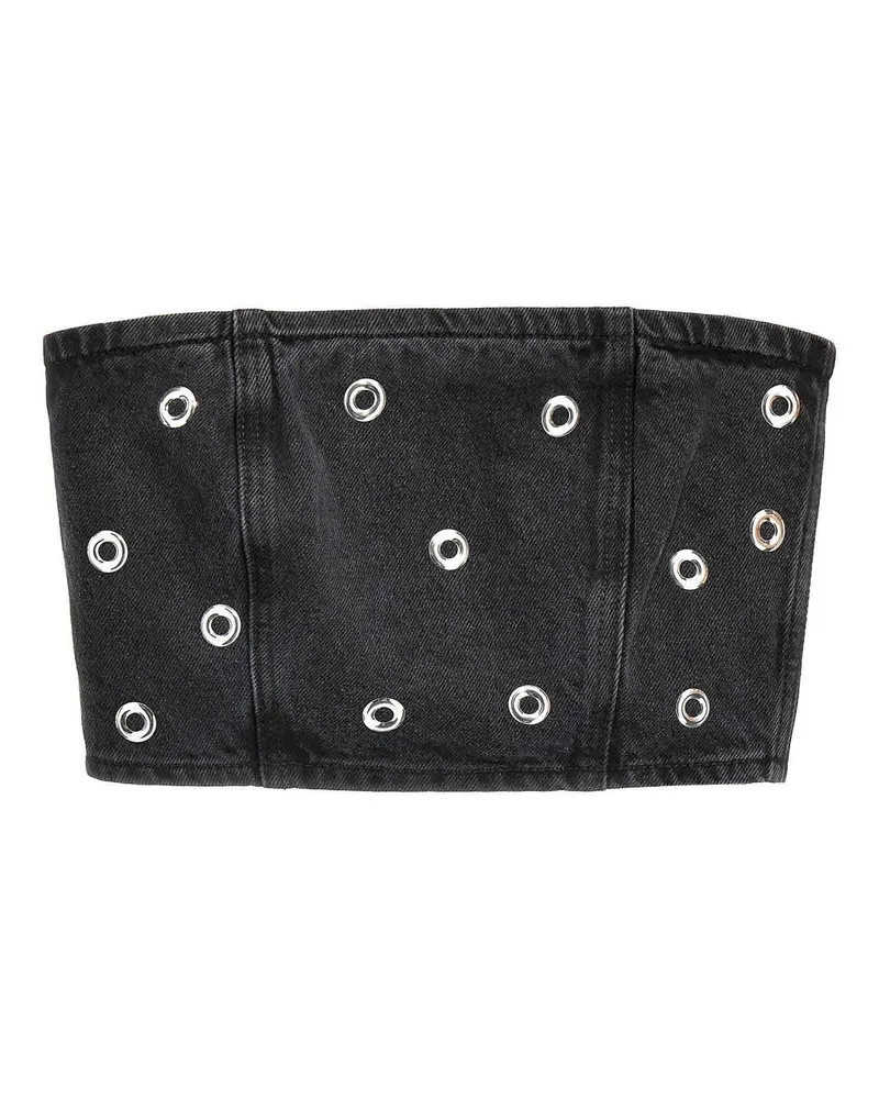 ROTATE Birger Christensen Top - Schwarz Schwarz