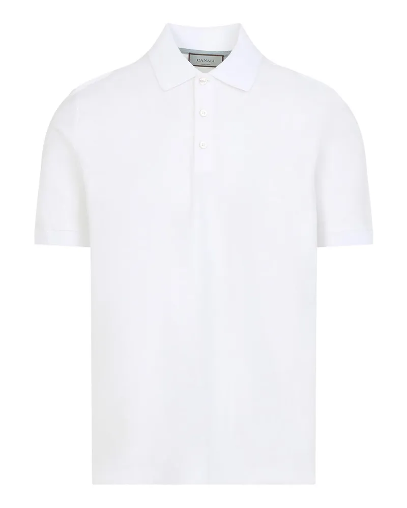 Canali T-Shirt - Weiß Weiß