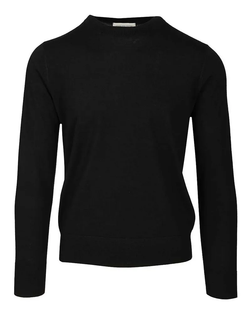 Dries van Noten Rundhalspullover - Schwarz Schwarz
