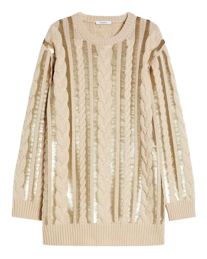 Max Mara Knielanges Kleid - Beige Beige