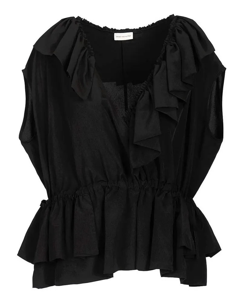 Dries van Noten Top - Schwarz Schwarz