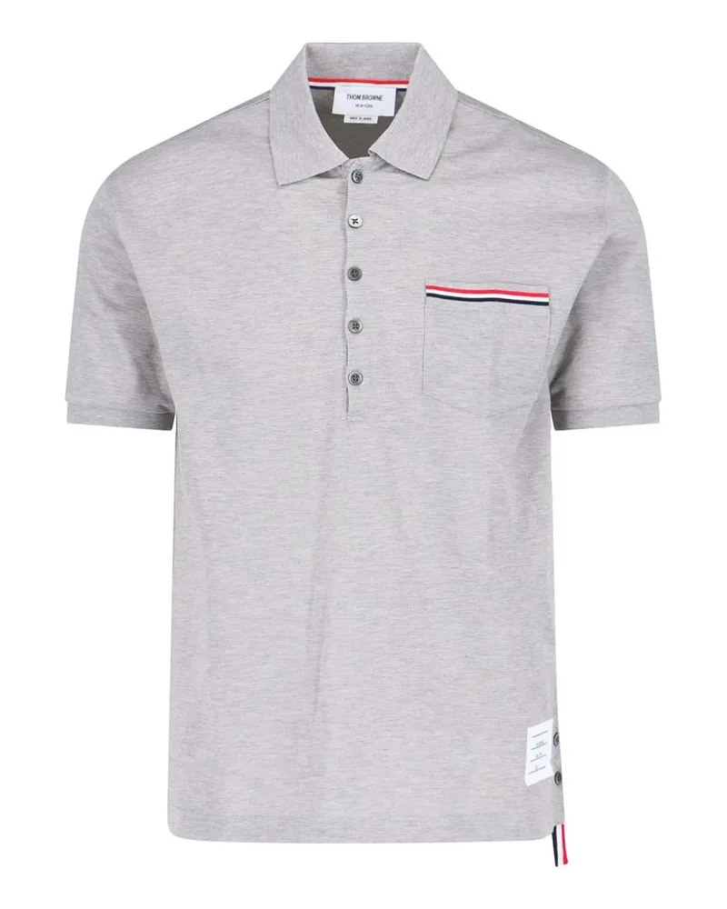 Thom Browne Poloshirt - Grau Grau