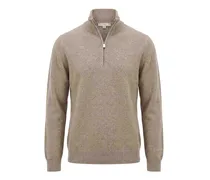 V-Pullover - Braun