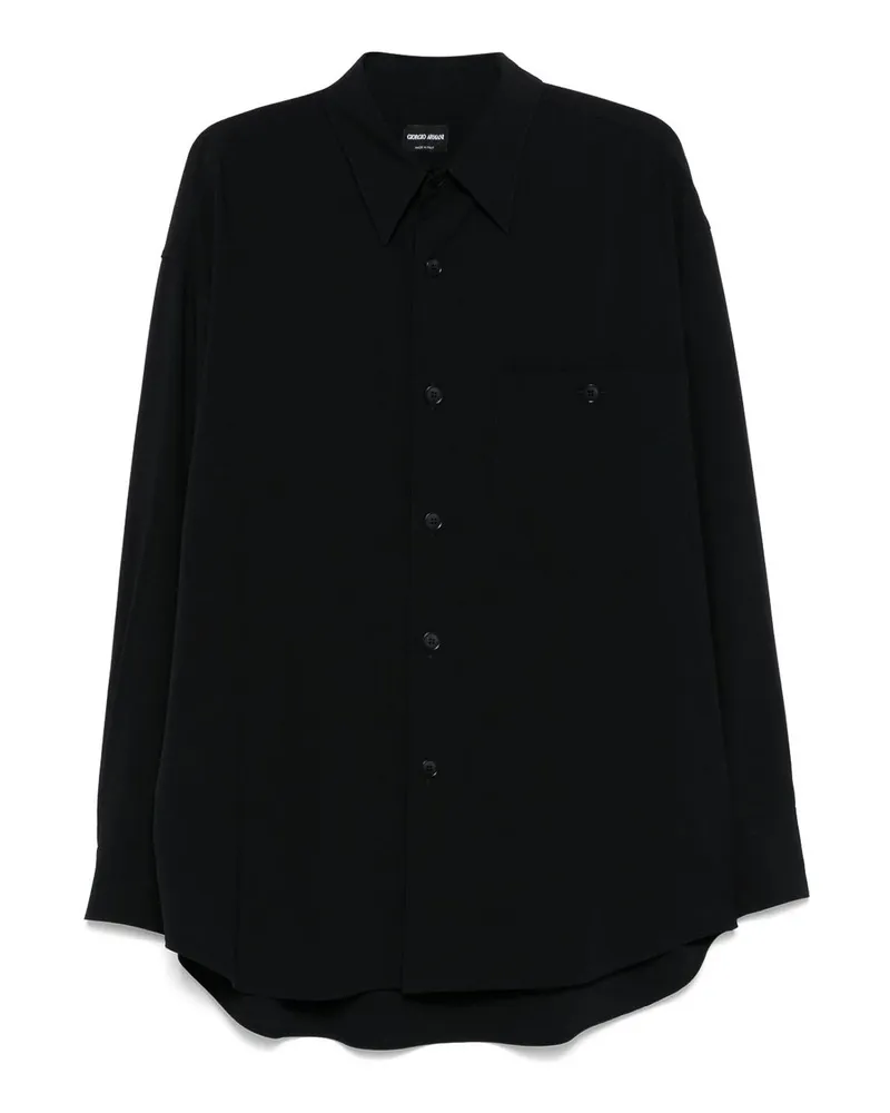 Giorgio Armani Hemd - Schwarz Schwarz