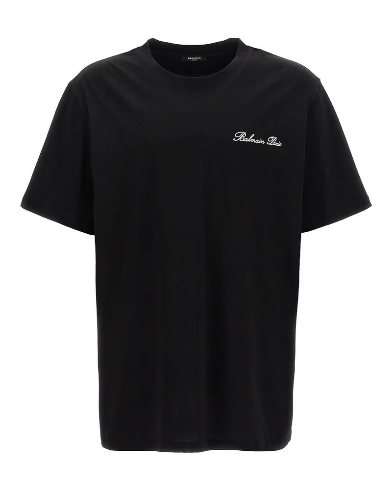 Balmain T-Shirt - Weiß Schwarz