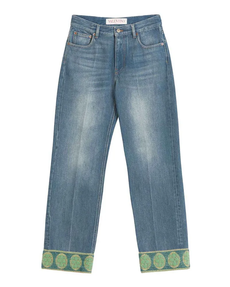 Valentino Garavani Bootcut Jeans - Dunkles Jeansblau Dunkles