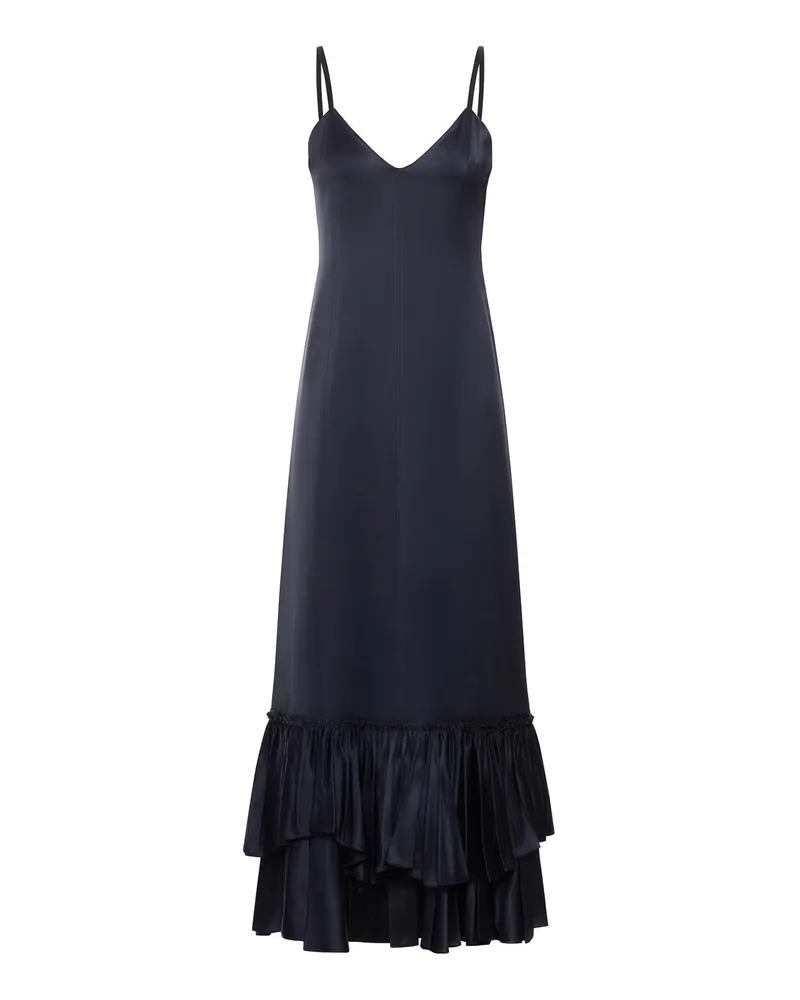 Jil Sander Knielanges Kleid - Schwarz Schwarz