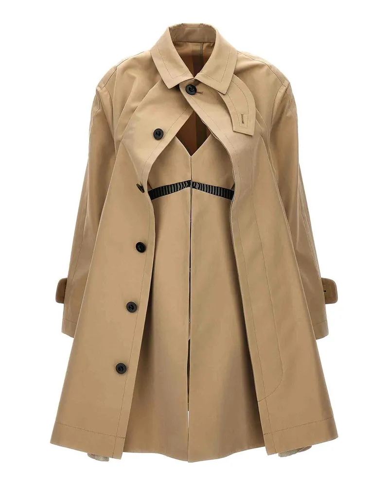 Sacai Trenchcoat - Beige Beige