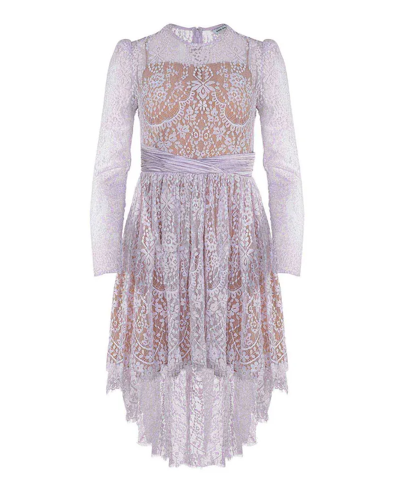 Self-Portrait Knielanges Kleid - Metallic Metallic
