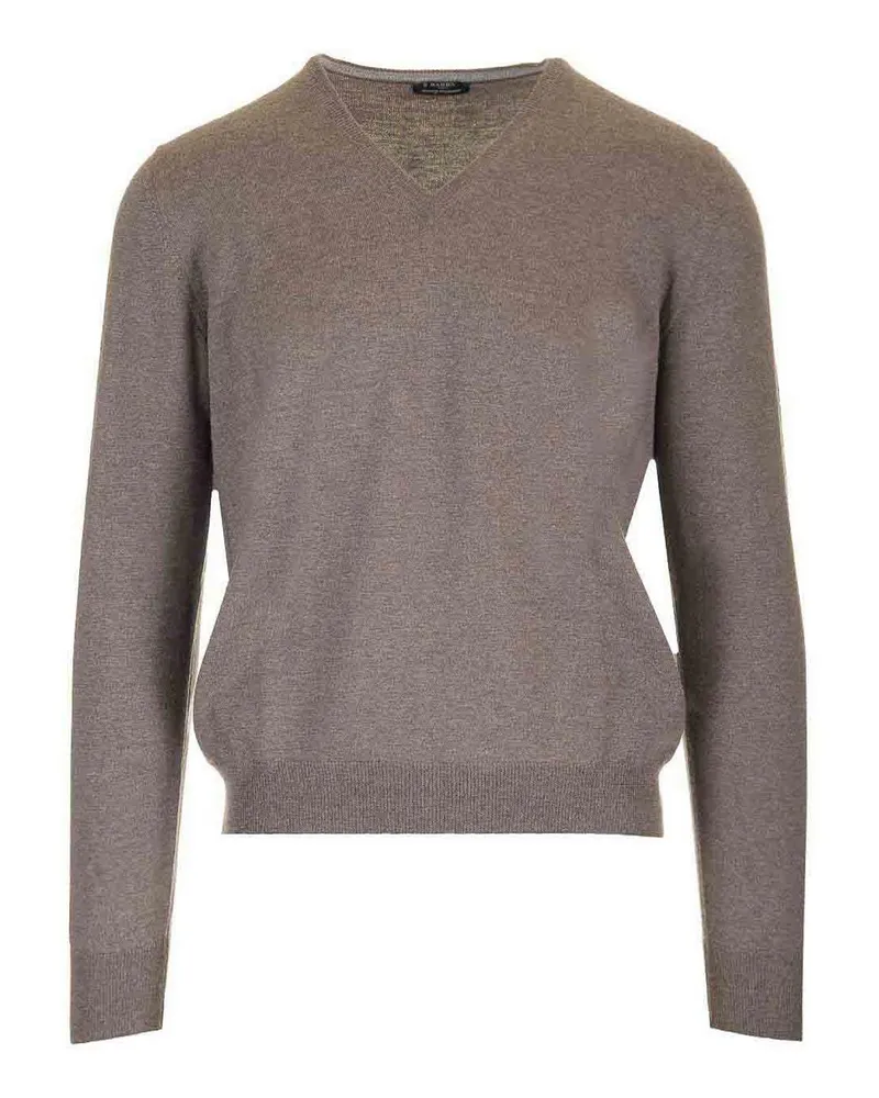 BARBA Rundhalspullover - Beige Beige