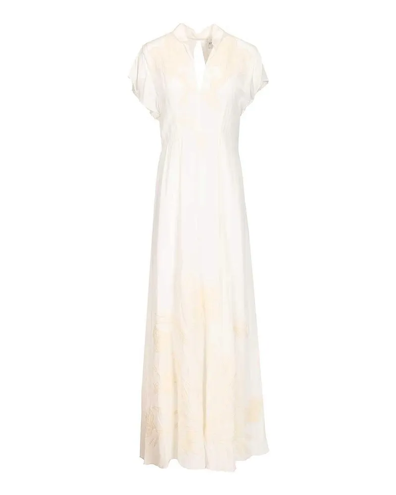 forte_forte Knielanges Kleid - Weiß Weiß