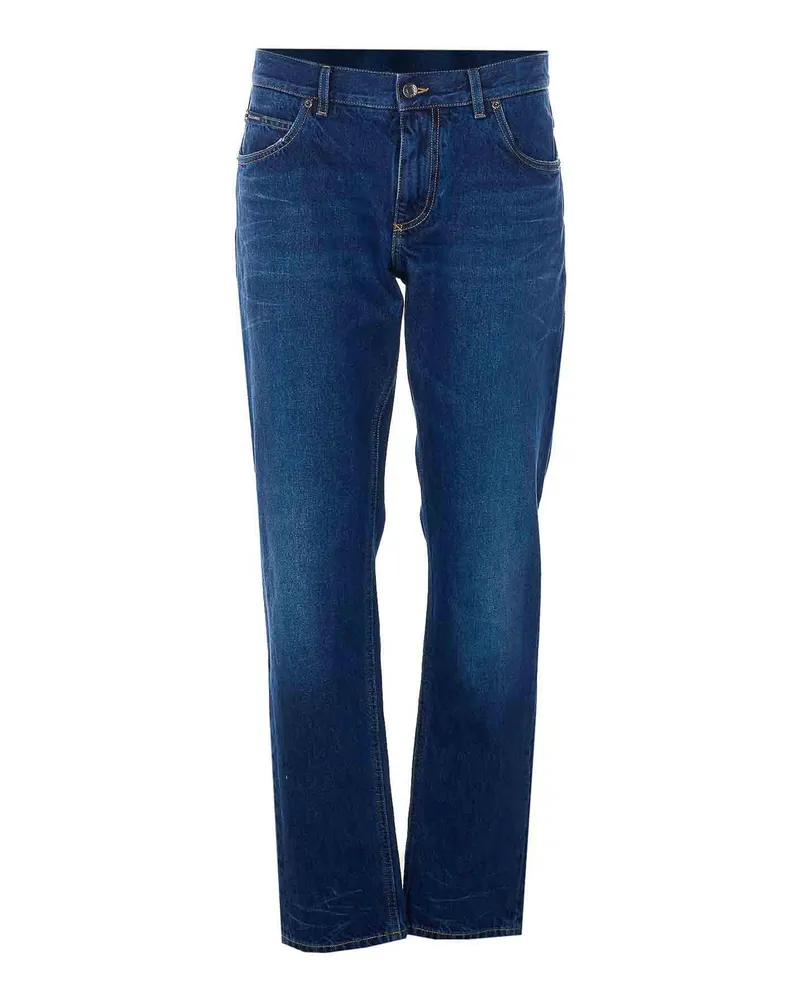 Dolce & Gabbana Straight Leg Jeans - Blau Blau