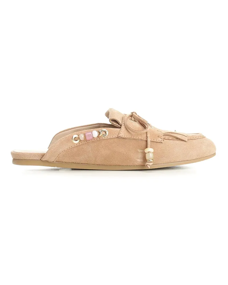 Stuart Weitzman Mules - Beige Beige