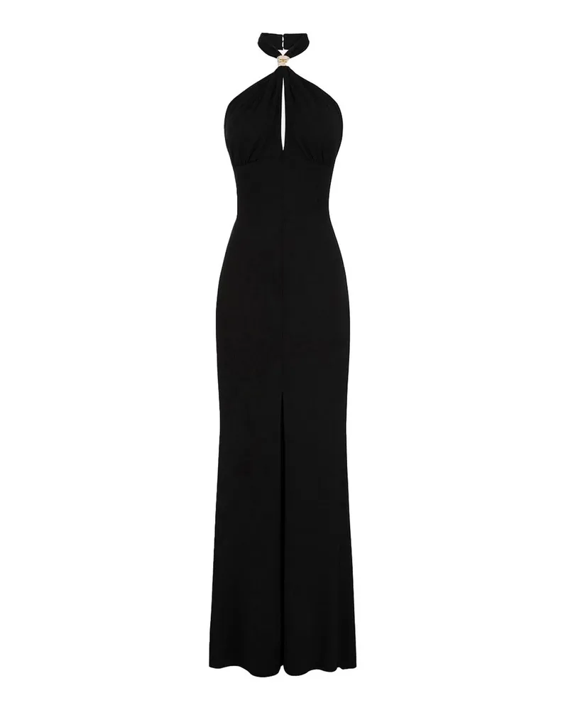 Elisabetta Franchi Knielanges Kleid - Schwarz Schwarz