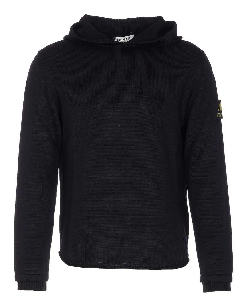 Premiata Rundhalspullover - Schwarz Schwarz