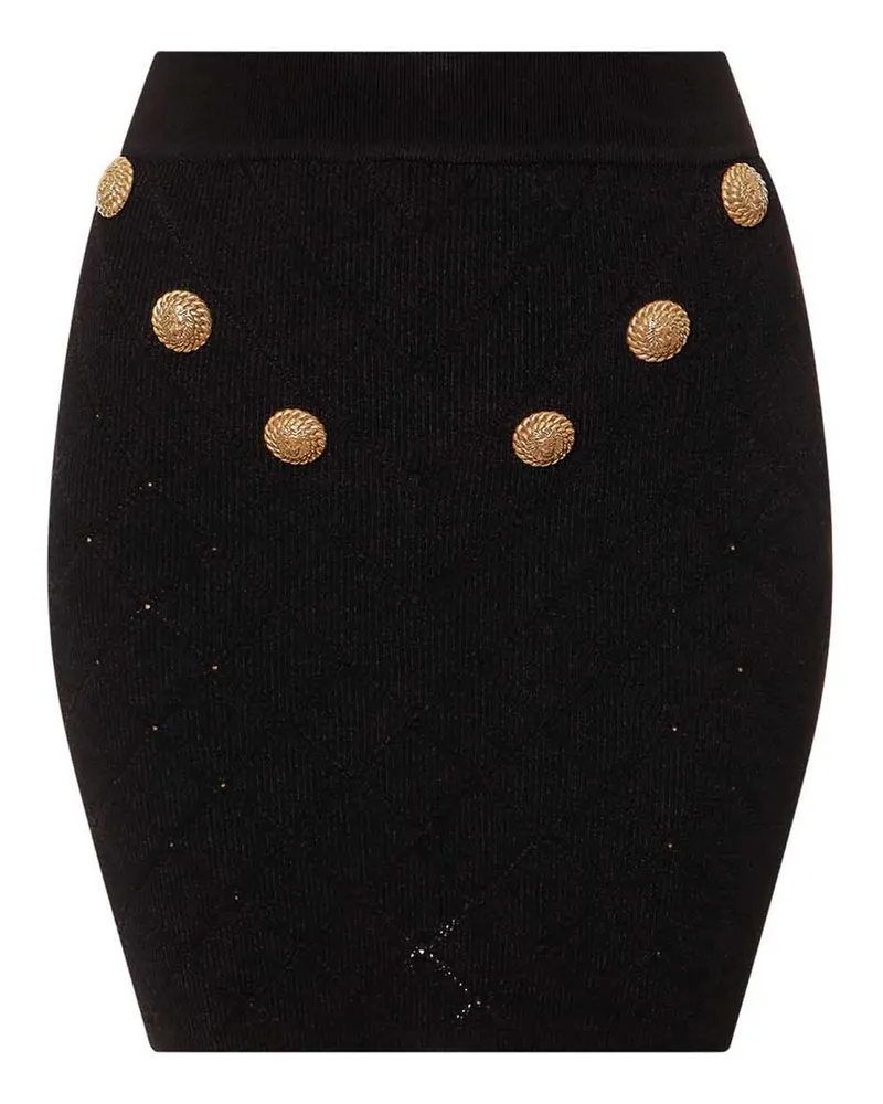 Balmain Minirock - Schwarz Schwarz