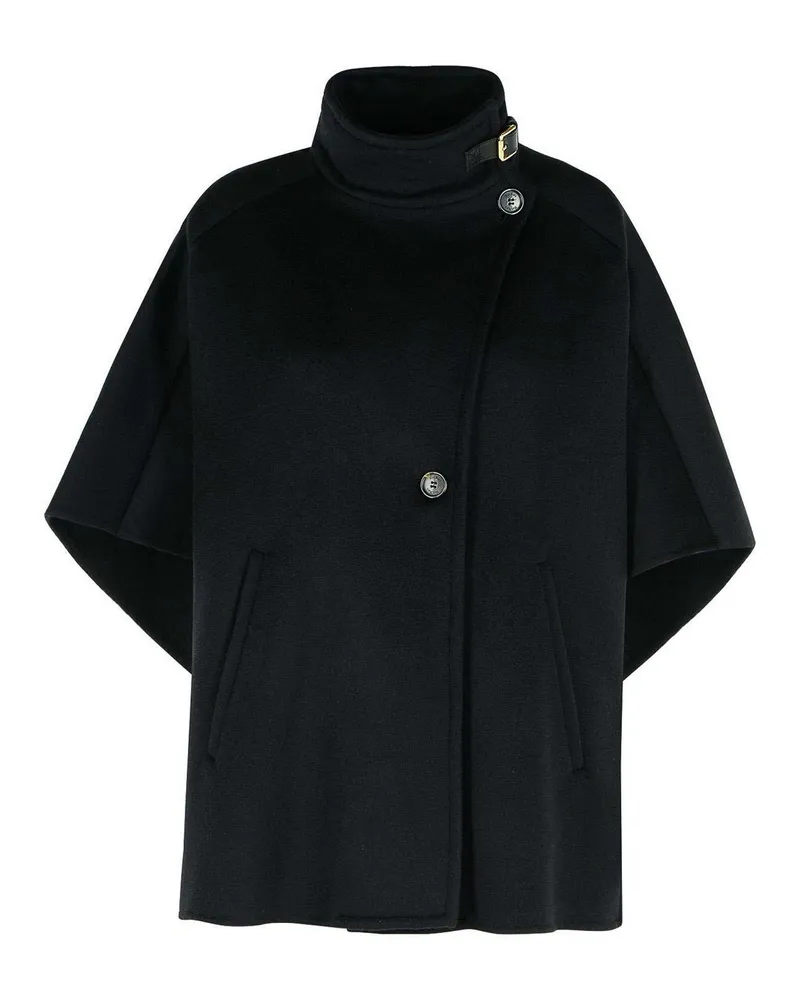 Max Mara Kurzer Mantel - Schwarz Schwarz