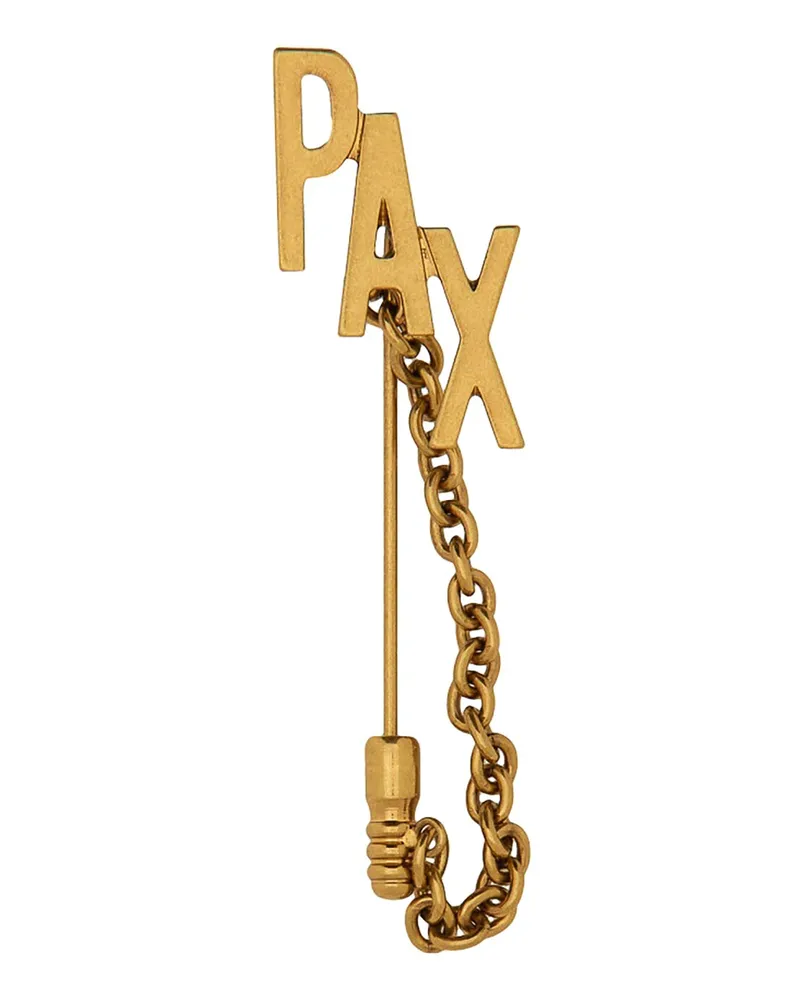 Moschino Brosche mit Kette Pax Gold