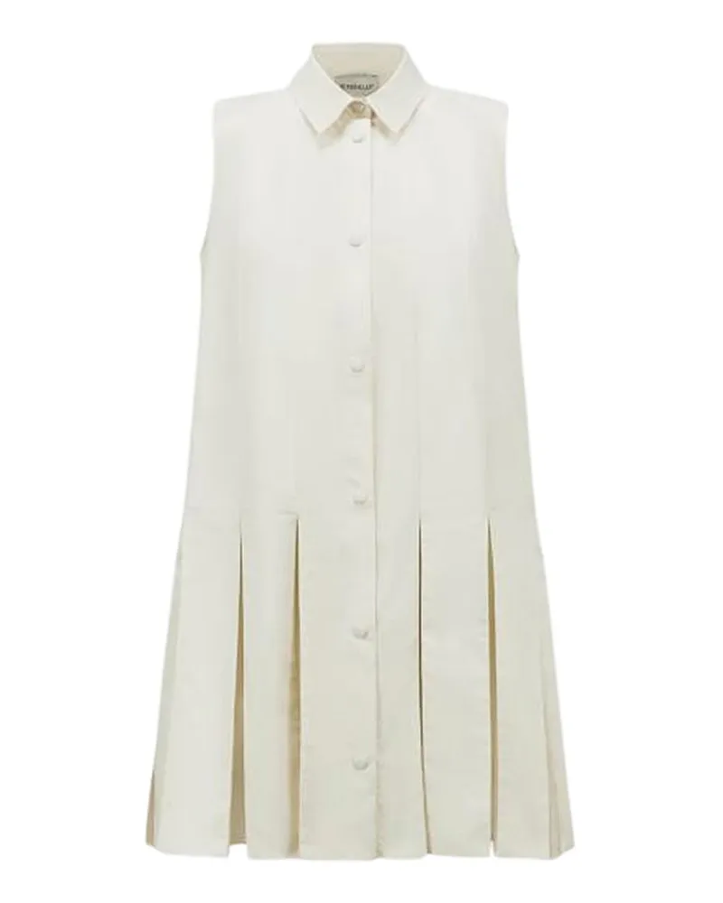Moncler Knielanges Kleid - Weiß Weiß